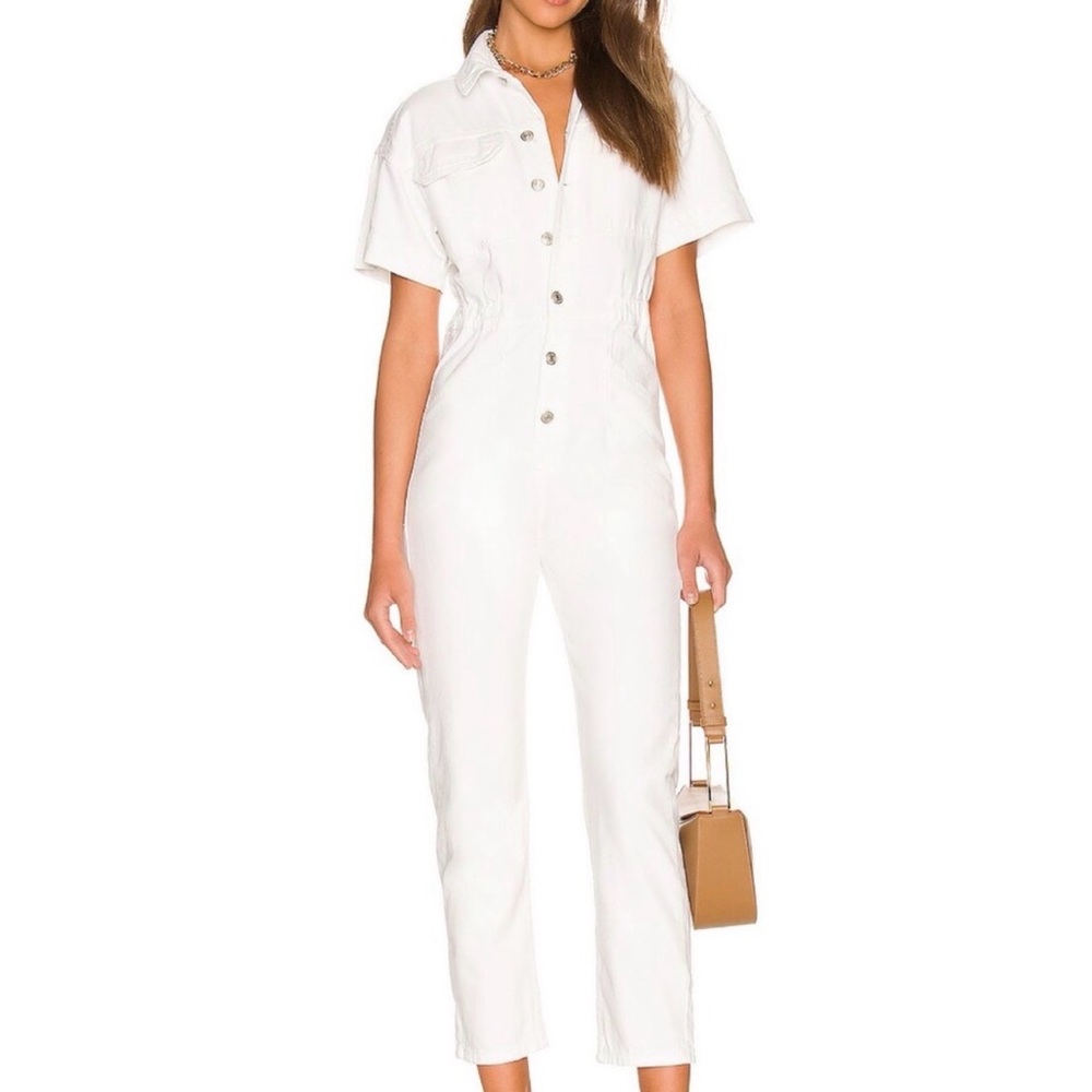 Free People Women's Marci Short Sleeve Button-Down Jumpsuit. Medium. Worn once.